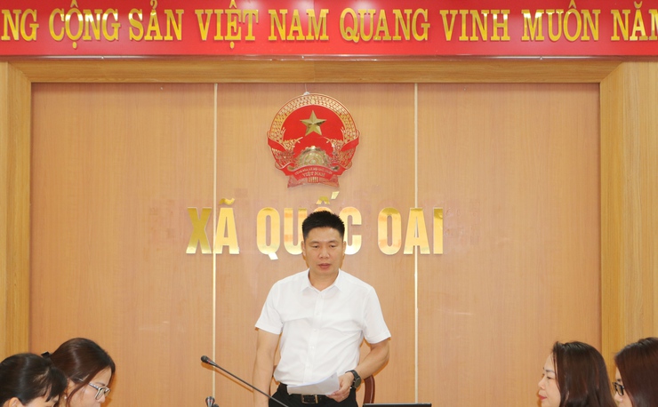 HỘI ĐỒNG THI ĐUA - KHEN THƯỞNG XÃ QUỐC OAI HỌP XÉT THI ĐUA, KHEN THƯỞNG TỔNG KẾT NĂM HỌC 2025-2026- Ảnh 4.