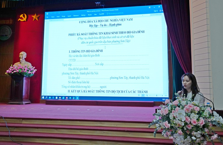 PHƯỜNG SƠN TÂY TRIỂN KHAI ĐỢT CAO ĐIỂM RÀ SOÁT DỮ LIỆU ĐĂNG KÝ KHAI SINH NĂM 2026- Ảnh 6.
