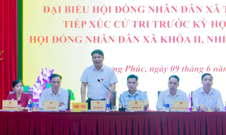 Tổ đại biểu HĐND số 3 xã Thượng Phúc tiếp xúc cử tri trước kỳ họp thường lệ giữa năm 2026- Ảnh 2.
