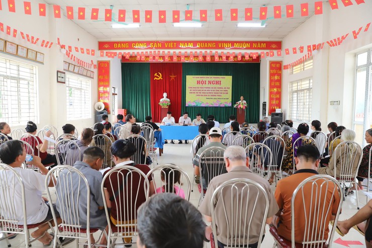 UBND xã Thượng Phúc tiếp tục thông báo chủ trương thực hiện dự án đầu tư xây dựng Khu đô thị thể thao quốc tế Hà Nội cho nhân dân Thôn Phúc Trại- Ảnh 1.