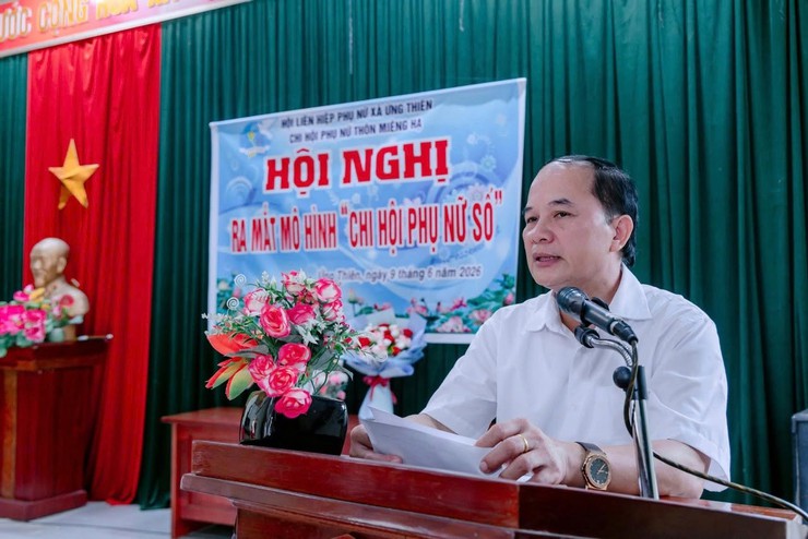 CHI HỘI PHỤ NỮ THÔN MIÊNG HẠ RA MẮT MÔ HÌNH “CHI HỘI PHỤ NỮ SỐ"- Ảnh 2.