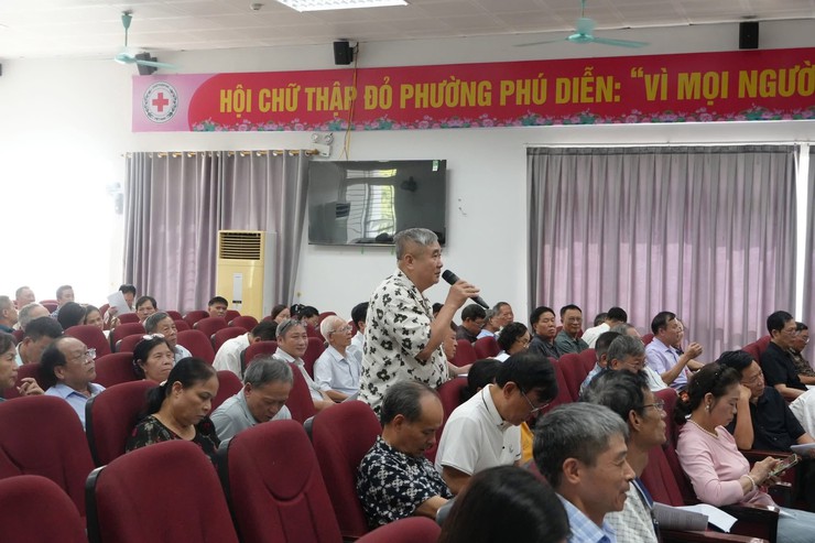 Lấy ý kiến nhân dân về sắp xếp các tổ dân phố trên địa bàn phường Phú Diễn- Ảnh 2.