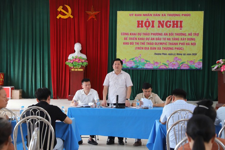 UBND xã Thượng Phúc tiếp tục thông báo chủ trương thực hiện dự án đầu tư xây dựng Khu đô thị thể thao quốc tế Hà Nội cho nhân dân Thôn Phúc Trại- Ảnh 4.