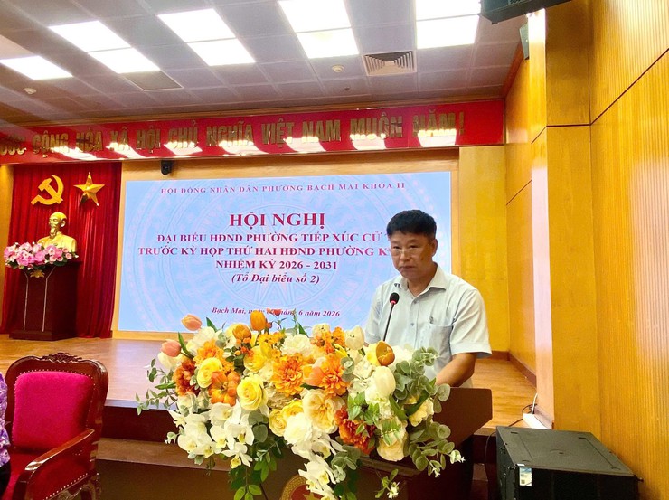 ĐẠI BIỂU HĐND PHƯỜNG BẠCH MAI TIẾP XÚC CỬ TRI TRƯỚC KỲ HỌP THỨ HAI, KHÓA II, NHIỆM KỲ 2026 – 2031- Ảnh 5.