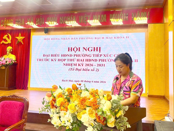 ĐẠI BIỂU HĐND PHƯỜNG BẠCH MAI TIẾP XÚC CỬ TRI TRƯỚC KỲ HỌP THỨ HAI, KHÓA II, NHIỆM KỲ 2026 – 2031- Ảnh 7.