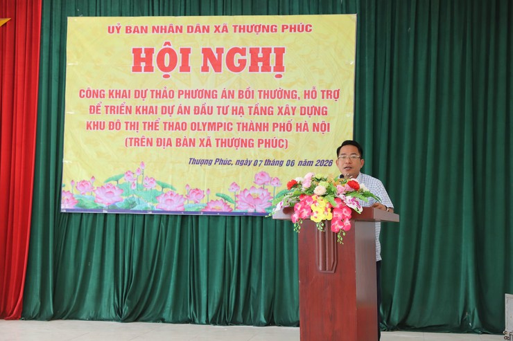 UBND xã Thượng Phúc tiếp tục thông báo chủ trương thực hiện dự án đầu tư xây dựng Khu đô thị thể thao quốc tế Hà Nội cho nhân dân Thôn Phúc Trại- Ảnh 2.