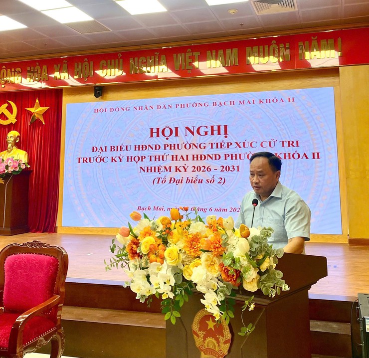 ĐẠI BIỂU HĐND PHƯỜNG BẠCH MAI TIẾP XÚC CỬ TRI TRƯỚC KỲ HỌP THỨ HAI, KHÓA II, NHIỆM KỲ 2026 – 2031- Ảnh 8.
