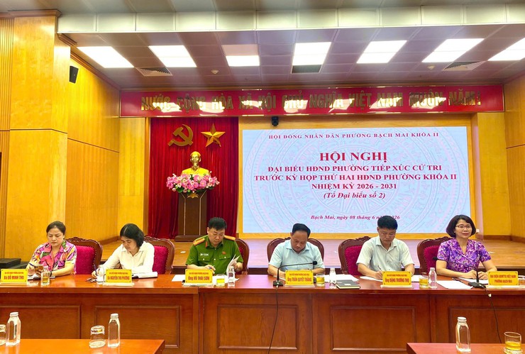 ĐẠI BIỂU HĐND PHƯỜNG BẠCH MAI TIẾP XÚC CỬ TRI TRƯỚC KỲ HỌP THỨ HAI, KHÓA II, NHIỆM KỲ 2026 – 2031- Ảnh 9.