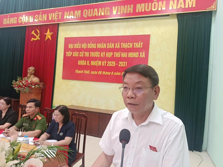 ĐẠI BIỂU HĐND XÃ THẠCH THẤT TIẾP XÚC CỬ TRI TRƯỚC KỲ HỌP THƯỜNG LỆ GIỮA NĂM 2026- Ảnh 2.