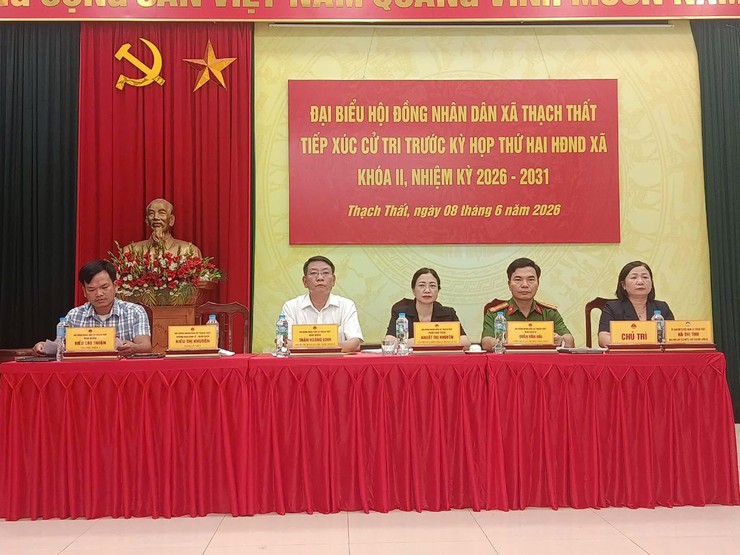 ĐẠI BIỂU HĐND XÃ THẠCH THẤT TIẾP XÚC CỬ TRI TRƯỚC KỲ HỌP THƯỜNG LỆ GIỮA NĂM 2026- Ảnh 4.