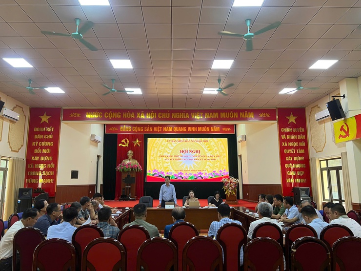 Xã Ngọc Hồi triển khai công tác sắp xếp thôn trên địa bàn- Ảnh 1.