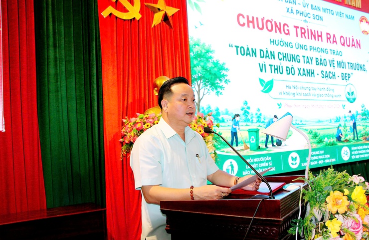 PHÚC SƠN RA QUÂN HƯỞNG ỨNG PHONG TRÀO “TOÀN DÂN CHUNG TAY BẢO VỆ MÔI TRƯỜNG, VÌ THỦ ĐÔ XANH – SẠCH – ĐẸP”- Ảnh 2.