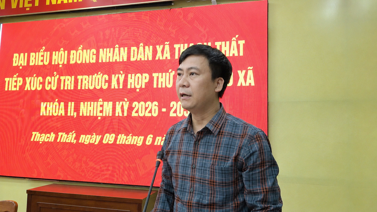 ĐẠI BIỂU HĐND XÃ THẠCH THẤT TIẾP XÚC CỬ TRI TRƯỚC KỲ HỌP THƯỜNG LỆ GIỮA NĂM 2026- Ảnh 3.