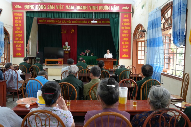 Tuyên truyền công tác GPMB dự án Khu đô thị thể thao Quốc tế Hà Nội tại thôn Văn Quán- Ảnh 4.