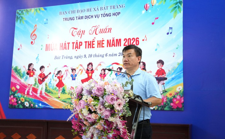 Ban chỉ đạo hè xã Bát Tràng tổ chức tập huấn múa hát tập thể hè 2026- Ảnh 1.