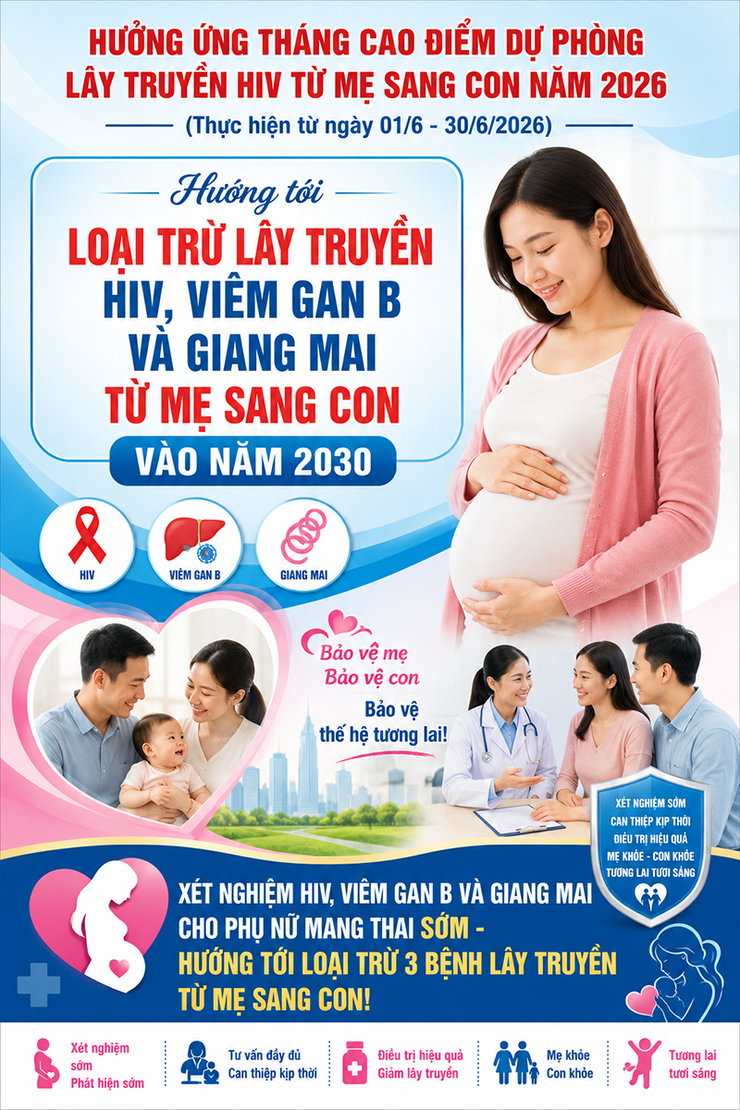 Hưởng ứng tháng cao điểm Dự phòng lây truyền HIV từ mẹ sang con- Ảnh 1.