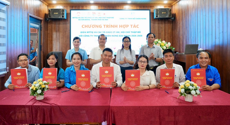 MTTQ Việt Nam xã Sơn Đồng tổ chức Lễ ký kết chương trình phối hợp ưu đãi và ra mắt các mô hình hoạt động mới- Ảnh 3.