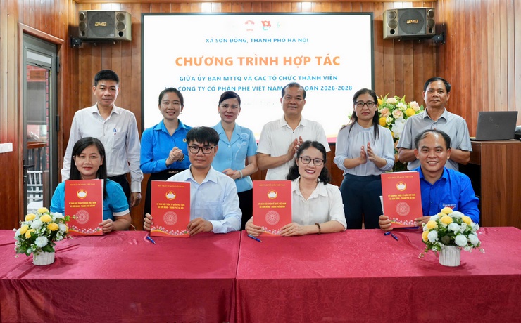 MTTQ Việt Nam xã Sơn Đồng tổ chức Lễ ký kết chương trình phối hợp ưu đãi và ra mắt các mô hình hoạt động mới- Ảnh 4.