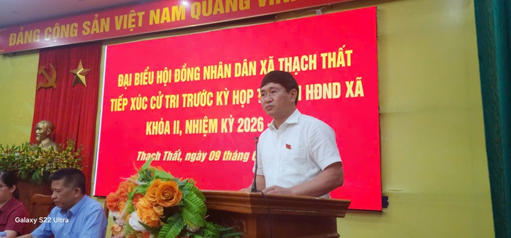 ĐẠI BIỂU HĐND XÃ THẠCH THẤT TIẾP XÚC CỬ TRI TRƯỚC KỲ HỌP THƯỜNG LỆ GIỮA NĂM 2026- Ảnh 6.
