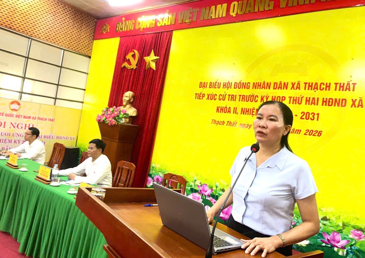 ĐẠI BIỂU HĐND XÃ THẠCH THẤT TIẾP XÚC CỬ TRI TRƯỚC KỲ HỌP THƯỜNG LỆ GIỮA NĂM 2026- Ảnh 4.