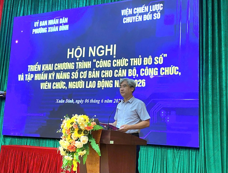 Phường Xuân Đỉnh triển khai chương trình "công chức thủ đô số" và tập huấn kỹ năng số cơ bản cho cán bộ, công chức, viên chức, người lao động năm 2026- Ảnh 2.