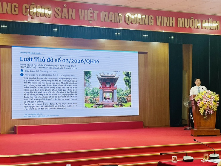 Phường Xuân Phương tổ chức hội nghị tuyên truyền, phổ biến Luật Thủ đô năm 2026 và các văn bản thi hành- Ảnh 2.