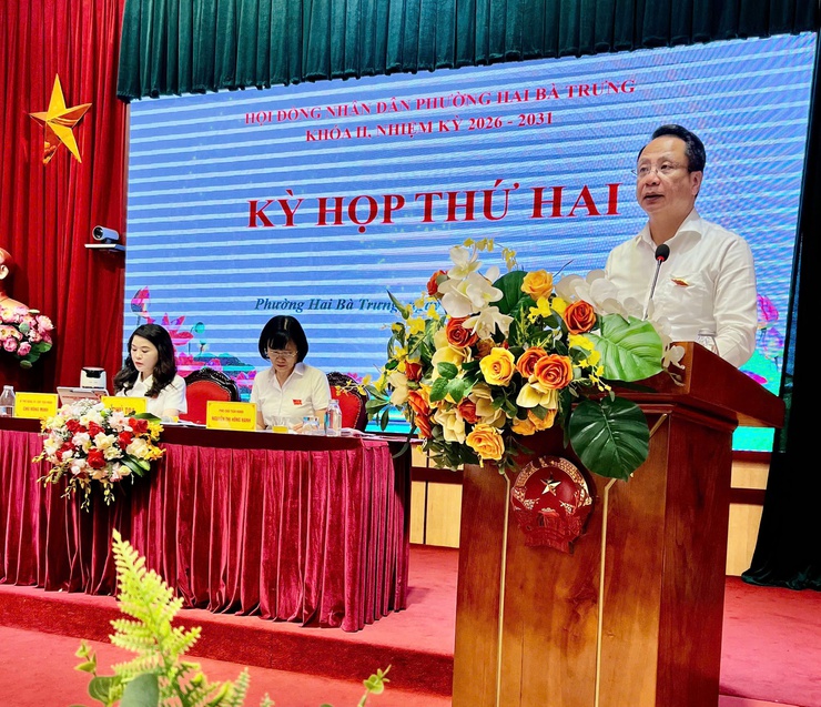 HĐND phường Hai Bà Trưng, nhiệm kỳ 2026-2031 tổ chức thành công kỳ họp thứ Hai (kỳ họp thường lệ giữa năm 2026) 
- Ảnh 6.