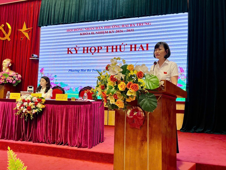 HĐND phường Hai Bà Trưng, nhiệm kỳ 2026-2031 tổ chức thành công kỳ họp thứ Hai (kỳ họp thường lệ giữa năm 2026) 
- Ảnh 7.