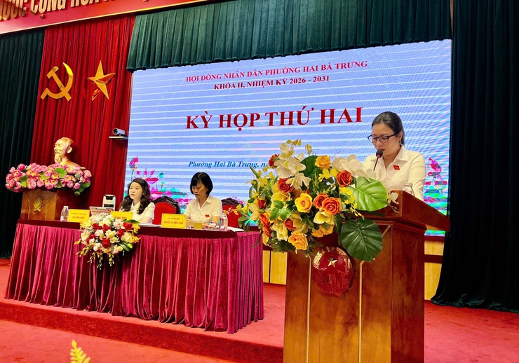 HĐND phường Hai Bà Trưng, nhiệm kỳ 2026-2031 tổ chức thành công kỳ họp thứ Hai (kỳ họp thường lệ giữa năm 2026) 
- Ảnh 8.