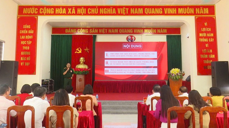 Xã Thanh Trì đạt giải Ba sơ khảo Hội thi Báo cáo viên, tuyên truyền viên giỏi cụm 7- Ảnh 1.