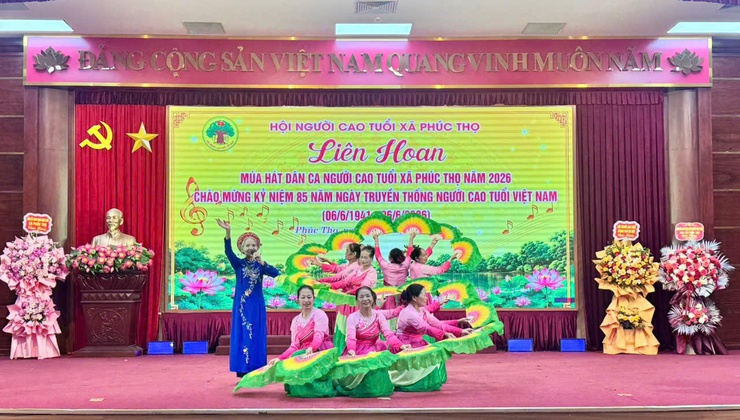 Xã Phúc Thọ kỷ niệm 85 năm Ngày truyền thống Người cao tuổi Việt Nam và tổ chức Liên hoan Tiếng hát dân ca năm 2026- Ảnh 5.