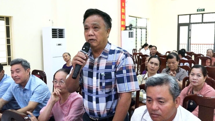 Tổ đại biểu Hội đồng nhân dân (HĐND) xã Dân Hòa số 4 đã có buổi tiếp xúc cử tri tại Hội trường Ủy ban nhân dân xã- Ảnh 6.