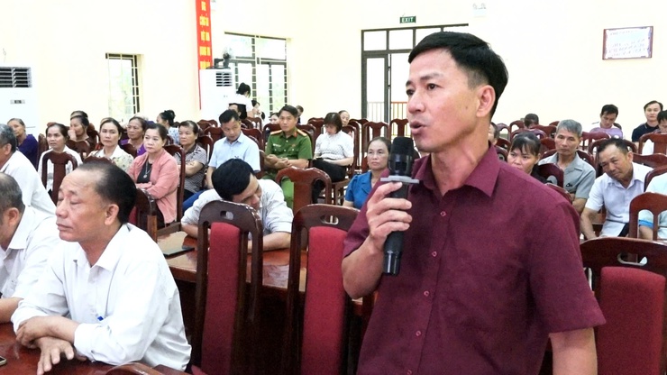 Tổ đại biểu Hội đồng nhân dân (HĐND) xã Dân Hòa số 4 đã có buổi tiếp xúc cử tri tại Hội trường Ủy ban nhân dân xã- Ảnh 5.
