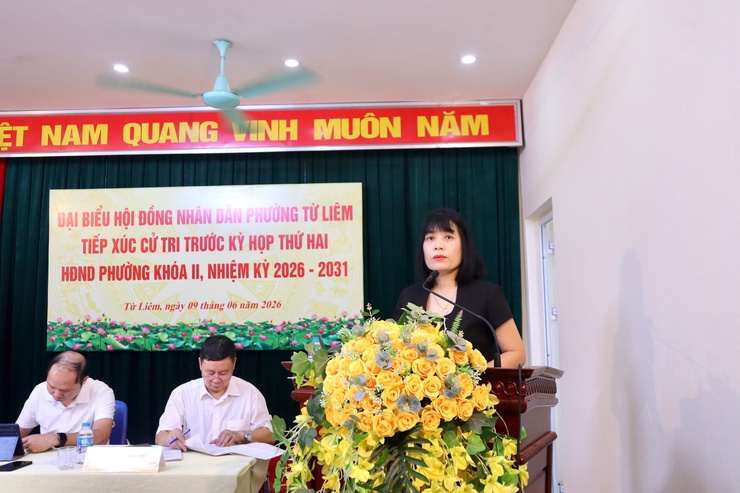 Tổ đại biểu số 1 HĐND phường Từ Liêm tiếp xúc cử tri trước kỳ họp thứ hai HĐND phường khóa II, nhiệm kỳ 2026 – 2031- Ảnh 2.