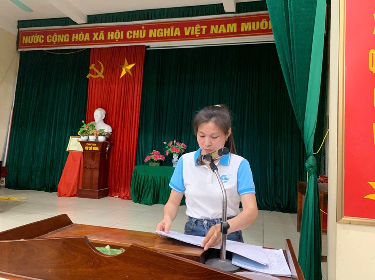 Hội LHPN xã tuyên truyền GPMB cho cán bộ, hội viên thôn Văn Quán- Ảnh 1.