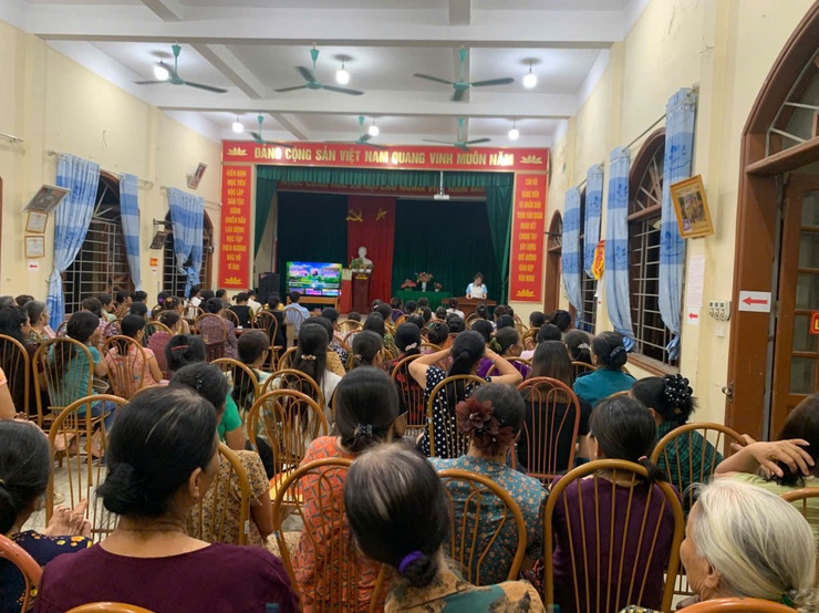 Hội LHPN xã tuyên truyền GPMB cho cán bộ, hội viên thôn Văn Quán- Ảnh 4.