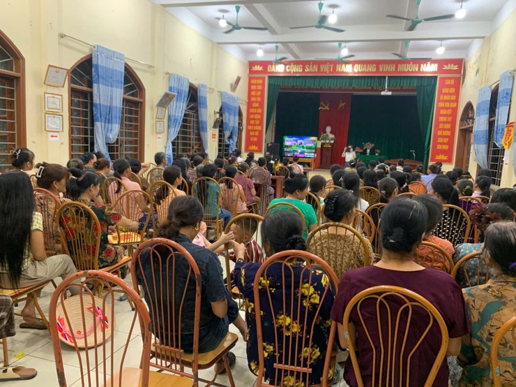 Hội LHPN xã tuyên truyền GPMB cho cán bộ, hội viên thôn Văn Quán- Ảnh 8.