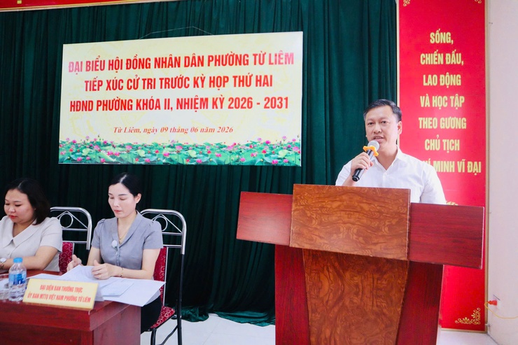 Phó Bí thư Thường trực Đảng ủy phường Đỗ Khắc Đạo tiếp xúc cử tri trước kỳ họp thứ hai HĐND phường khóa II, nhiệm kỳ 2026 -2031- Ảnh 6.