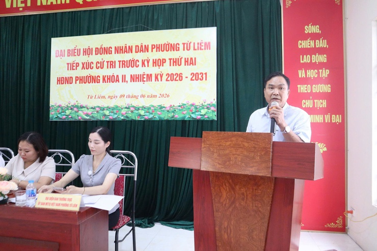 Phó Bí thư Thường trực Đảng ủy phường Đỗ Khắc Đạo tiếp xúc cử tri trước kỳ họp thứ hai HĐND phường khóa II, nhiệm kỳ 2026 -2031- Ảnh 4.