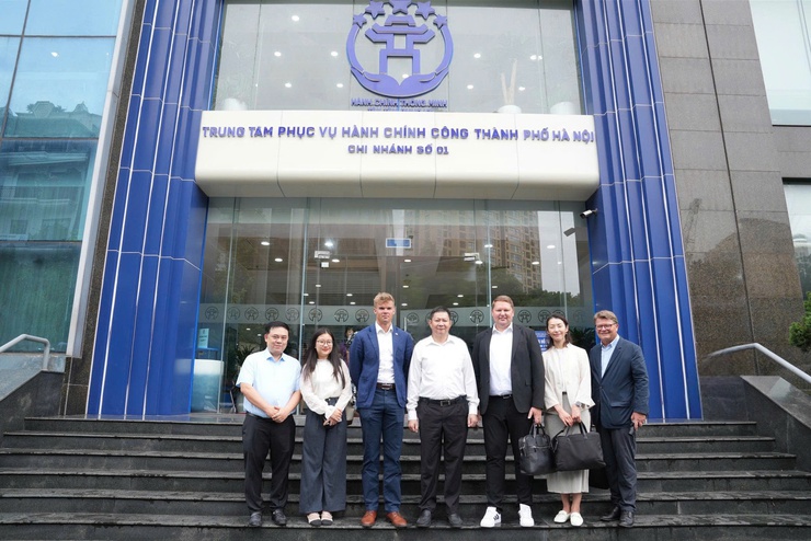 Đoàn công tác Đại sứ quán Đan Mạch ấn tượng với mô hình phục vụ hành chính công của Hà Nội- Ảnh 4.
