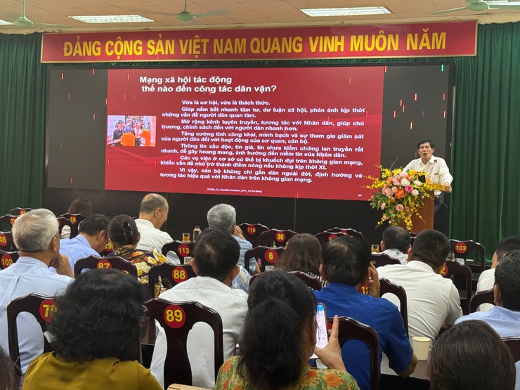 Phường Tây Mỗ tham gia lớp tập huấn nghiệp vụ công tác dân vận năm 2026- Ảnh 1.