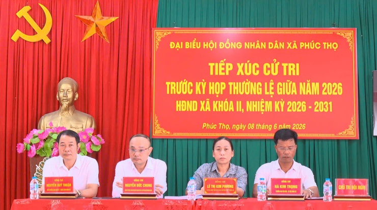 HĐND xã Phúc Thọ tiếp xúc cử tri trước kỳ họp thường lệ giữa năm 2026- Ảnh 5.