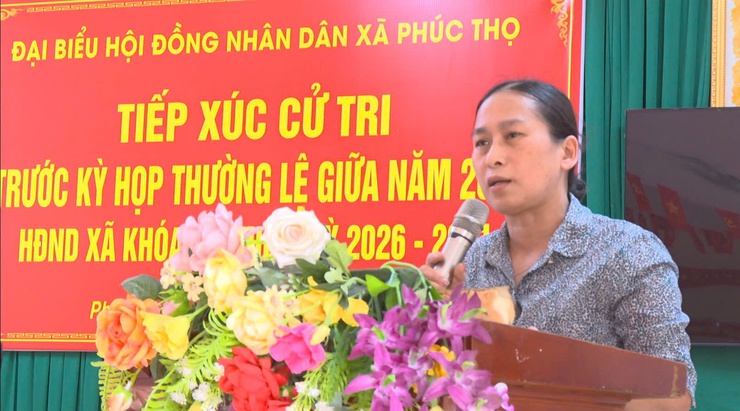 HĐND xã Phúc Thọ tiếp xúc cử tri trước kỳ họp thường lệ giữa năm 2026- Ảnh 2.