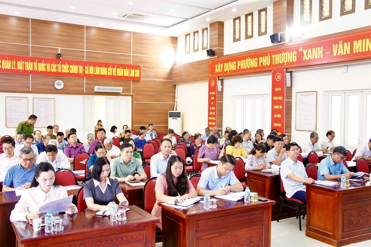 Phường Phú Thượng triển khai kế hoạch lấy ý kiến nhân dân về phương án sắp xếp, đổi tên tổ dân phố- Ảnh 1.