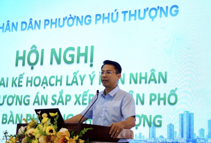 Phường Phú Thượng triển khai kế hoạch lấy ý kiến nhân dân về phương án sắp xếp, đổi tên tổ dân phố- Ảnh 7.
