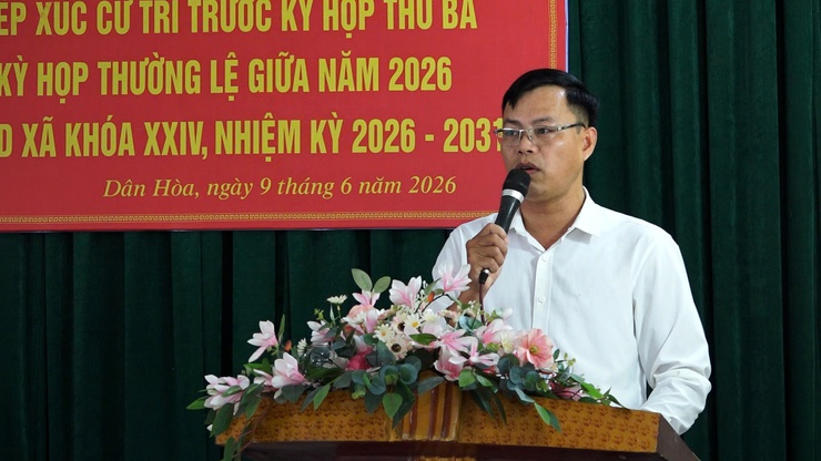 DÂN HÒA: TỔ ĐẠI BIỂU HĐND XÃ SỐ 3 TIẾP XÚC CỬ TRI TRƯỚC KỲ HỌP THỨ BA- Ảnh 2.