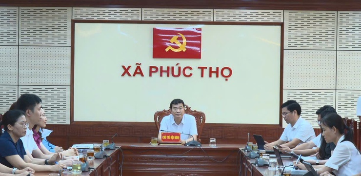 Phúc Thọ tiếp sóng Hội nghị Hà Nội đánh giá một năm vận hành bộ máy của hệ thống chính trị và chính quyền địa phương hai cấp- Ảnh 1.