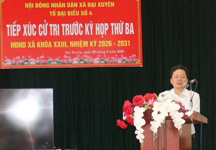 Tổ đại biểu số 4 HĐND xã tiếp xúc cử tri trước kỳ họp thứ Ba khoá XXIII, nhiệm kỳ 2026-2031- Ảnh 3.