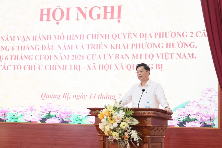 Sơ kết một năm vận hành mô hình chính quyền địa phương 2 cấp, hoạt động 6 tháng đầu năm của Ủy ban MTTQ Việt Nam xã và các tổ chức chính trị xã hội- Ảnh 6.