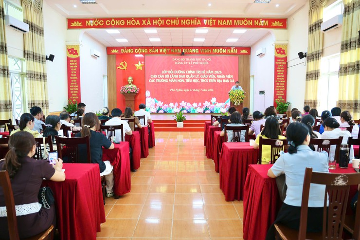 Xã Phú Nghĩa bồi dưỡng chính trị hè năm 2026 cho đội ngũ cán bộ, quản lý, giáo viên, nhân viên ngành giáo dục- Ảnh 1.